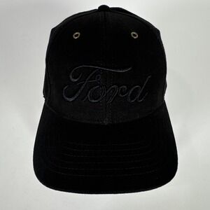 Ford Hat Adult Snapback Black Canvas Dad Workwear Utility Gorpcore